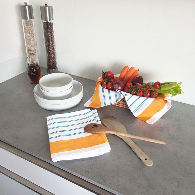ZOLLNER Set of 5 Tea Towels 50 x 70 cm