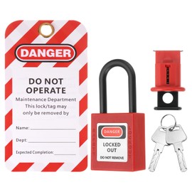 MECCANIXITY Circuit Breaker Lockout Tagout Kit Industrial Grade Loto Device with Lockout Tag Lockout Hasp for Breaker Switch
