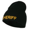 e4Hats.com Sheriff Military Embroidered Beanie - Black OSFM