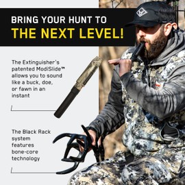 Illusion Systems Extinguisher Deer Call and Black Rack Rattling System - Patented Modislide and Bone-Core Technology - NAHC Approved - Deer Hunting Accessories and Equipment (Camouflage)