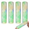 4 PCS Flexible Small Ruler,6 inch Plastic Ruler,Shatterproof Straight Edge