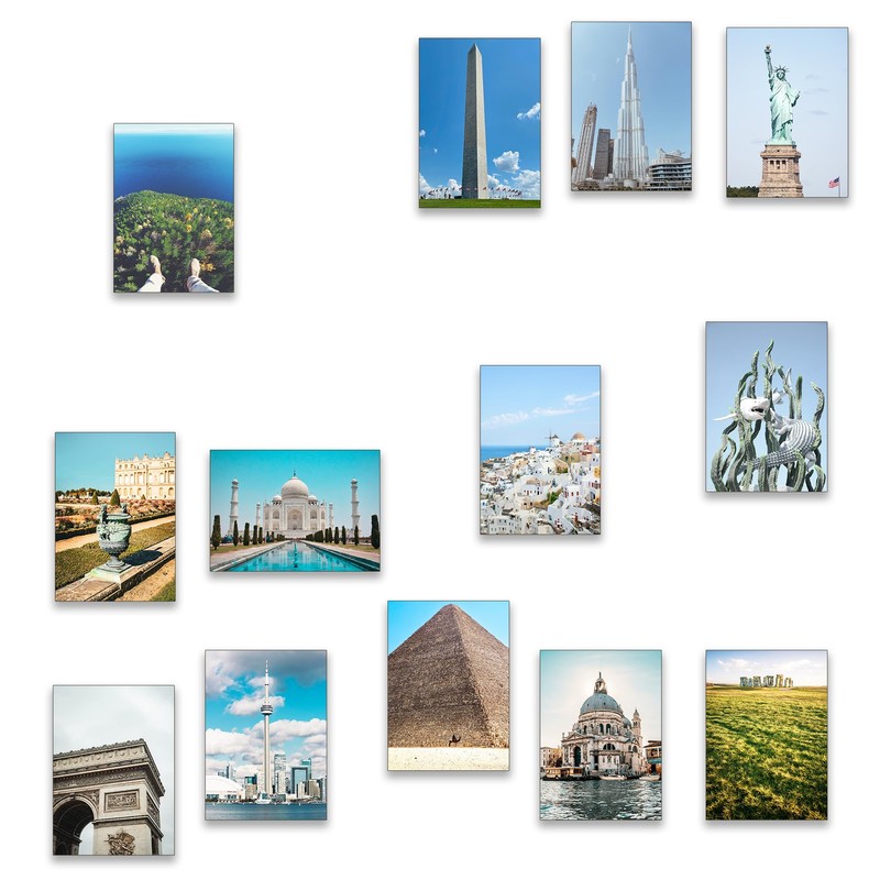 Bear and Bee 64 Postcards - Famous Places & Iconic