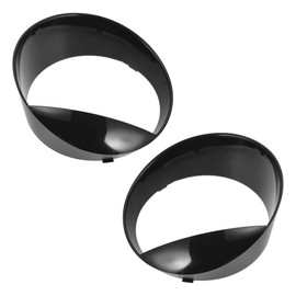 A ABSOPRO Headlight Trim Bezel Headlamp Bezel Headlight Cover Decor for Jeep Wrangler 2024 Black ABS 2 Pcs Front Left, Front Right Car