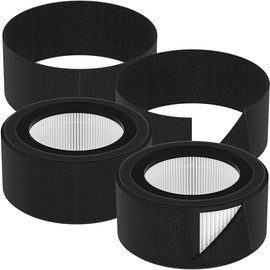 Paquete de 2 filtros de repuesto estándar Z-1000 compatibles con purificador de aire TruSens Z-1000 para habitaciones pequeñas, 2 filtros premium y 4 prefiltros de carbón activado extra