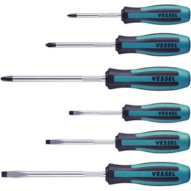 VESSEL MEGADORA Screwdriver Set 6pcs. 9006PB (Paper Box)