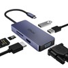 6-1 USB C Hub with 4K HDMI, VGA, 2 USB