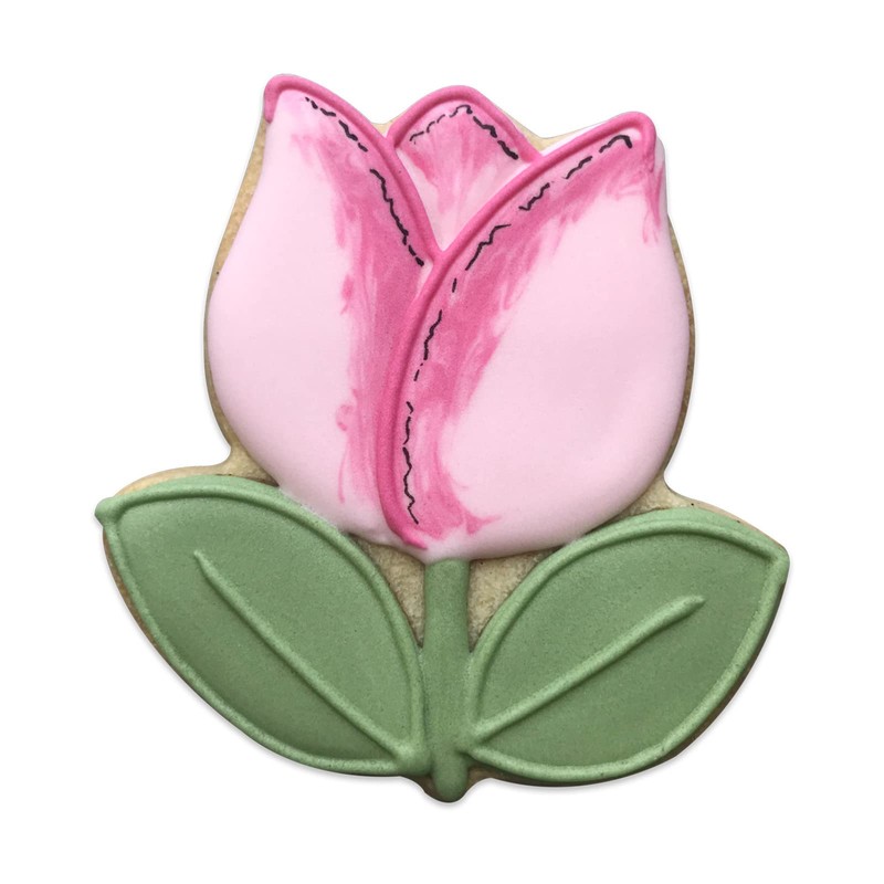 LILIAO Tulip Flower Cookie Cutter - 3.4 x 3.7 inches