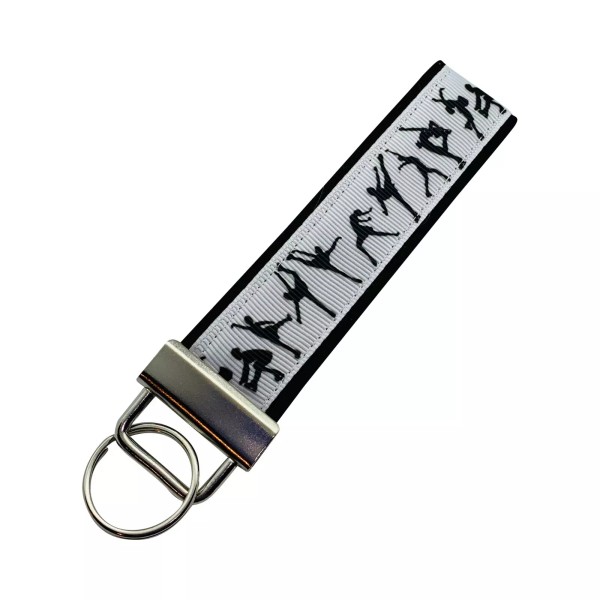 Unbranded Ice Skating Key Chain, Skating Key Fob, Fabric Skater