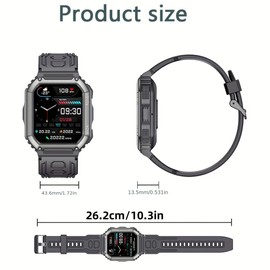 ZPIMY Men's Smart Watch with Bluetooth Call, 1.8 Inch AMOLED 5ATM Smartwatch with 100+ Sports Modes Activity Tracker, Sleep, SpO2, Smart Watch for iOS Android (Camouflage Green)