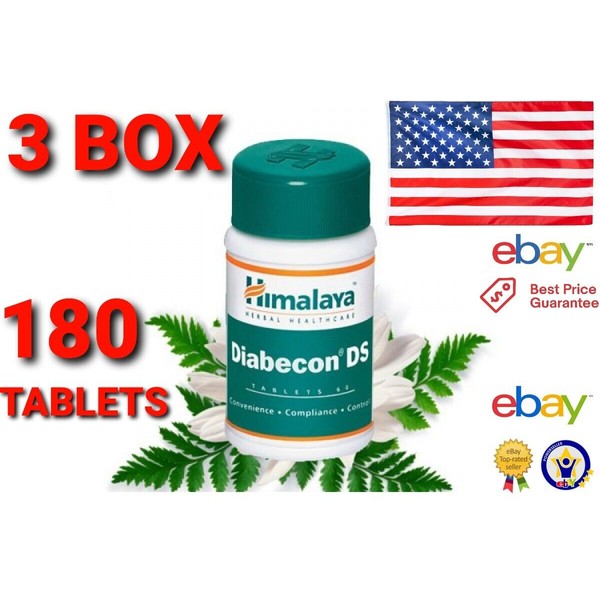 Diabecon DS USA Official Exp.9/2024 3 BOX 180 tablets Blood sugar Care Support