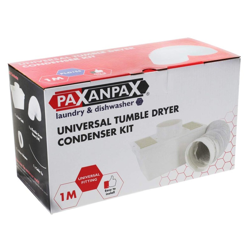 Paxanpax PLD156 Universal Tumble Dryer Internal Condenser Kit, Includes Hose,