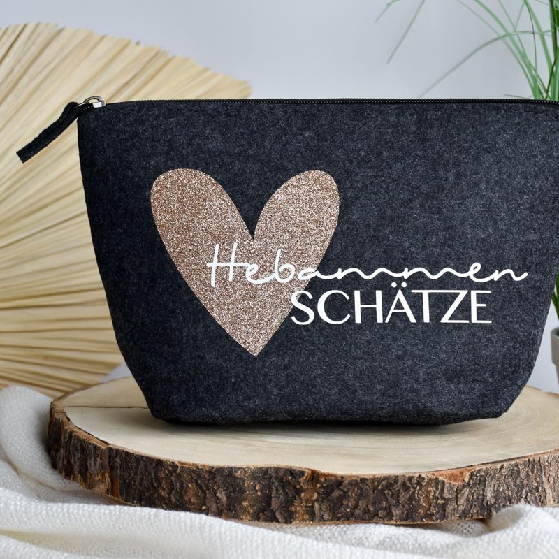 Geschenk für die beste Hebamme | Filz Tasche als Geschenkidee