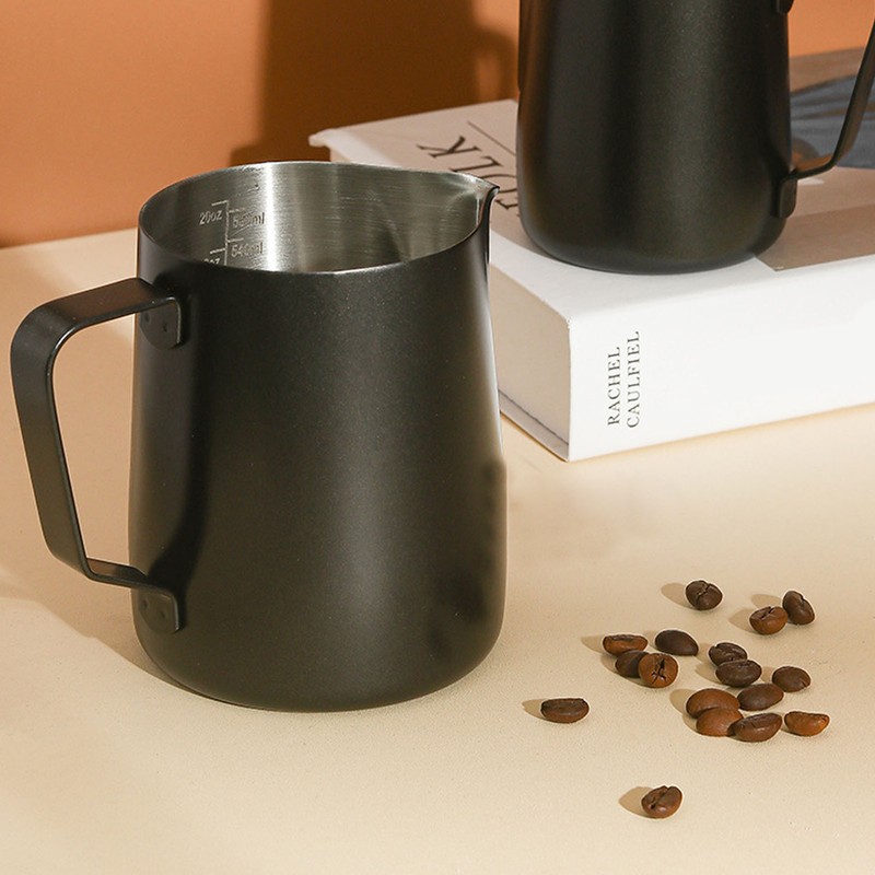 Milk Pitcher 304 Stainless Steel with Scale Thickened Design 350ml