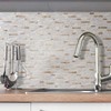 DICOFUN 10 Sheets Marble Look Peel and Stick Backsplash Wall
