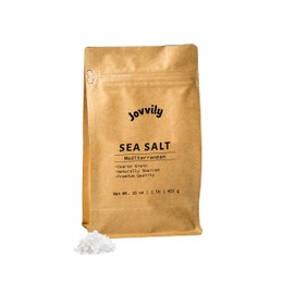 Jovvily Sea Salt - 1 lb - Coarse Grain - Sourced from Spain - Cooking - Bath Additive