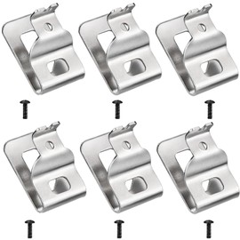 Belt Clips for Dewalt, 6pcs 304 Stainless Steel Drill Tool Clips Hook Kit with Screws for Dewalt N268241 Fit for 20V Power Tools DCD980 DCD985 DCD980L2 DCD985L2