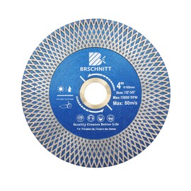 BRSCHNITT Diamond Cutting Disc 105 mm Double-Sided for Cutting and Grinding Ceramics, Tiles Marble, Natural Stone Granite