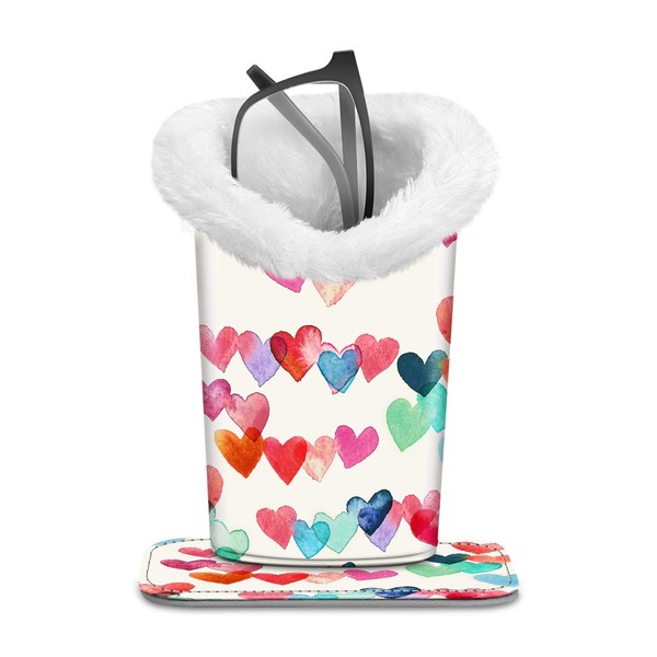 Fintie Plush Lined Eyeglasses Holder, Glasses Stand Case, Anti-scratch Glasses