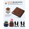 GSG Mens Cowhide Leather Wallets with Coin Pocket,17 Credit Card