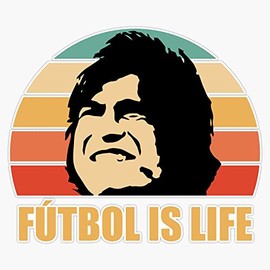 FUTBOL IS LIFE Bumper Sticker Vinyl Decal 5 inches