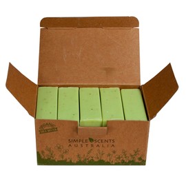 Simple Scents Australia Eucalyptus Scented Natural Soap Bars (5 Bars), 3.5oz Moisturizing French Triple Milled Soap Bars Enriched with Shea Butter - Pure Plant Oil Bath & Body