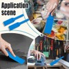 arricraft 2 Pcs Blue Plastic Spatula, Glass Railing Setting Tool
