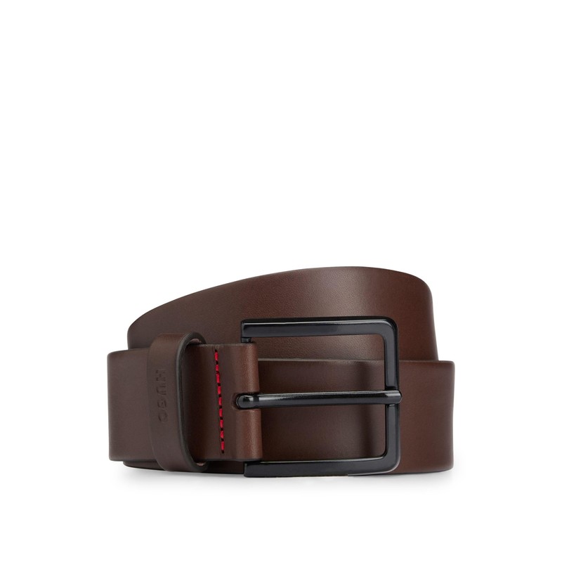 HUGO Gionio Men's Belt Size 40 (Gionio_sz40) - Brown (dark