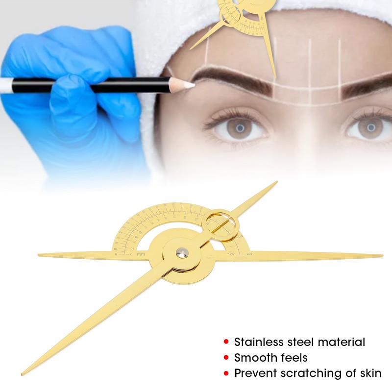 Tattooing Drawing Tool ThreePoint Positioning Tattoo Eyebrow Guide Balance Measure