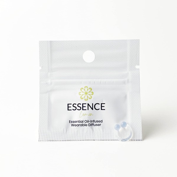 Essence Nasal Diffuser | Essential Oil Ring | Silicone Nose Inhaler (Lemon)