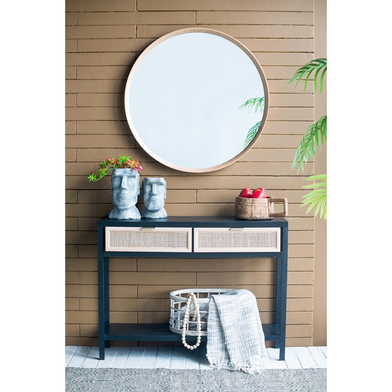 A and B Home 8.9" H Gray Cement Indoor Outdoor