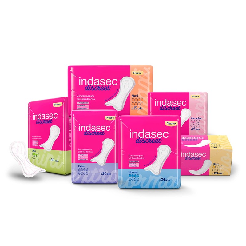 Indasec Kompresse Maxi Estandar Schwarz