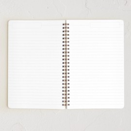 Minted Red Bow Notebook, Writing Journal for Notes & Journaling, Durable Acrylic Free Cover, Modern, Colorful & Simple Spiral Bound Journal Notebook with 80 Lined Pages, 5.5" x 8.5"