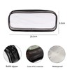 JMOCD 2Pcs Clear PVC Zipper Pen Pencil Case