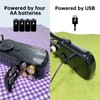 Handheld sewing machine, beginner's sewing kit with storage, two power