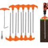 Pack of 10 Heavy Duty Tent Stakes Camping Stakes, 20