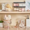 STORi Bella Tall Scrunchie Holder | Stackable Clear Plastic Container