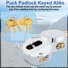 6271 Puck Lock, Hidden Shackle Padlock (2 Pack), Puck Locks,