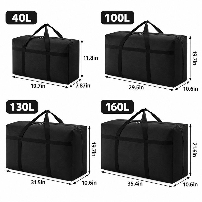Extra Large Waterproof Moving Bag for Storage – Foldable Oxford