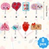 Wanmu 8Pcs Nurse Badge Reels Felt, Retractable Themed Badge Holders,