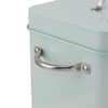 Metal Laundry Room Container with Dual Side Handles with Spoon