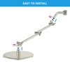 Lordear Shower Arm Extension 16 Inch Foldable Shower Head Extension