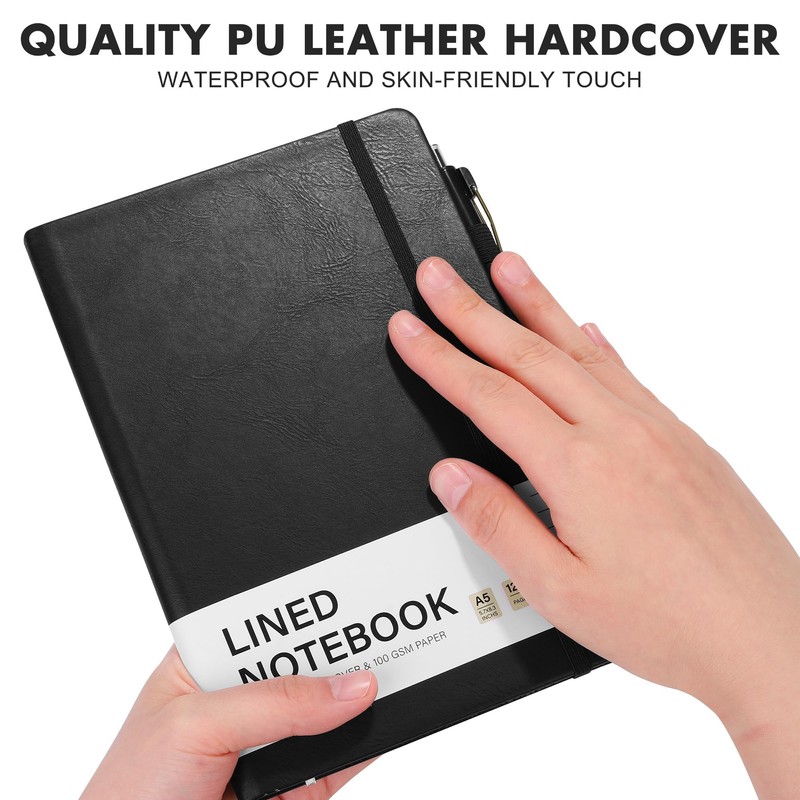 Aodaer Lined Notebook Journal with Pen A5 Notebooks 100 GSM