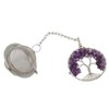 Tea Infuser Artificial Crystal Stone Tea Strainer Stainless Steel Diffuser