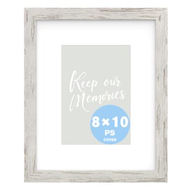 An&He 8x10 Picture Frames, Rustic Vintage Photo Frame with HD Plastic Cover, for Wall Hanging or Tabletop Display, Excellent Decorative Artwork (Grey)