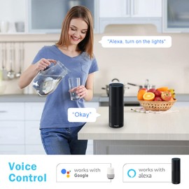 inShareplus Smart Recessed Lighting 2 Inch 6 Pack, WiFi LED Downlight 5W 120V, Dimmable RGBCW 2700-6500K Color Changing, Compatible with Alexa/Google, Ceiling Lights with LED Driver