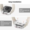 Delidigi Rugged Clear Protective Case with TPU Strap