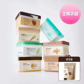 skin food Daily Mask Double Composition (Choose 2 out of 7) + Free Acorn Foam 30ml + Carrot Daily Mask Refill 15 Sheets Potato Carrot Acorn / 데일리마스크 더블 구성 (7중 택2) +증정 에이콘 폼 30ml+캐롯 데일리마스크 리필 15매 감자 당근 도토리