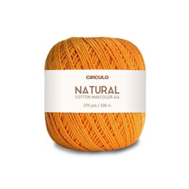 Algodón Natural Maxcolor 4/4 de Círculo - 100% Algodón Virgen Brasileño (paquete de 1 Bola) - 369 yardas, 7 onzas - DK (4131)