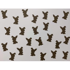 Brown Bunny Confetti - Bunny Decorations - Easter Decorations - Easter Party Confetti - Chocolate Bunny Party Decor - Spring Party Decor - 100 pieces