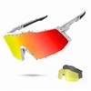 Excoutsty Polarized Sports Sunglasses for Men Women,UV400 Windproof Baseball Cycling